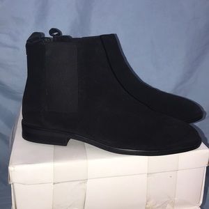 ASOS Shoes - ASOS Black suede ankle boots with stretchy sides ASOS Shoes - ASOS Black suede ankle boots with stretchy sides